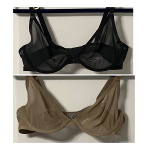 CUUP The Plunge 36B Black and Taupe, Light wear